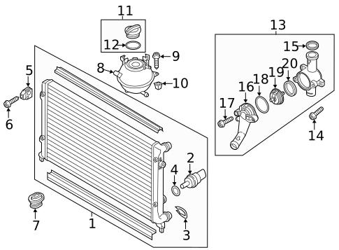 Radiator & Components for 2025 Volkswagen Taos #1