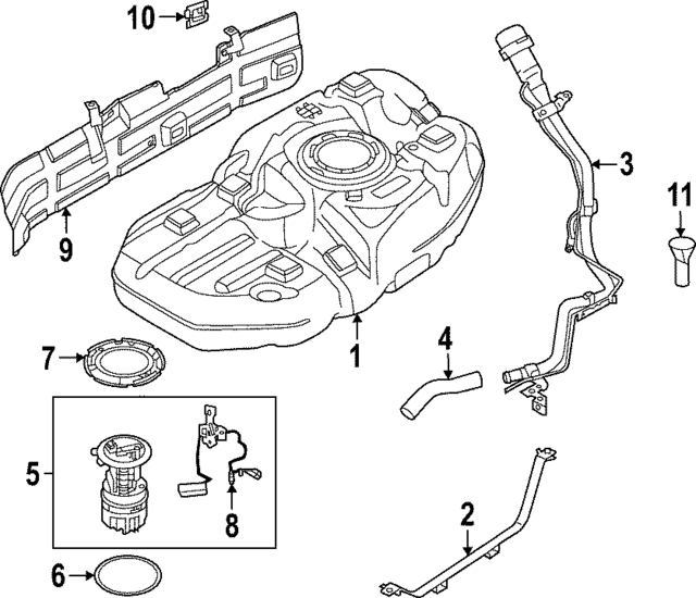 172216TX0A - Fuel System: Filler Pipe for INFINITI: QX60 Image