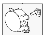 33950T6ZA01 - Electrical: Fog Lamp Assembly for Honda: Accord, Civic, CR-Z, Fit, Odyssey, Pilot, Ridgeline Image
