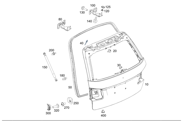 9907459 - Rear-End Door: Blind Clinch Nut for Mercedes-Benz Image image