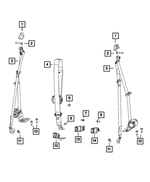 6KC70TX7AC - Restraints: 2nd Row Seat Belt And Retractor for Mopar Image