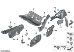 51485B425C1 - Vehicle Trim: Sound Insulating Tunnel Front for BMW Image