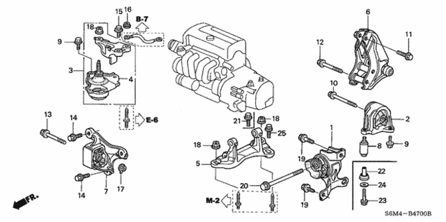 Engine Mounts (MT) for 2002 Acura RSX #0