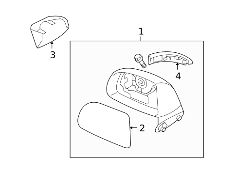 Outside Mirrors for 2010 Kia Rondo #0