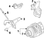31112PY3010 - : Alternator Mount Bracket for Acura Image