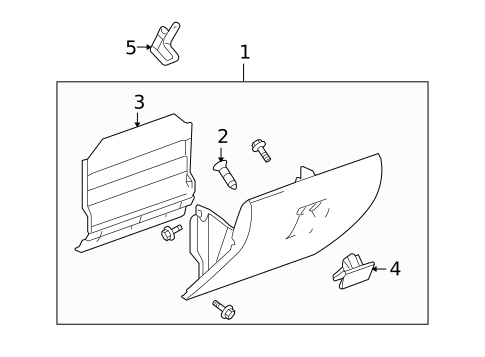 Glove Box for 2006 Isuzu i-350 #0