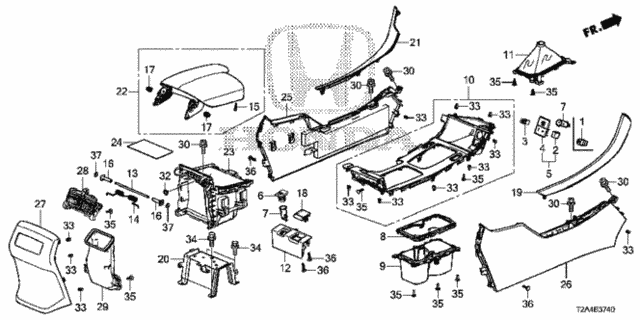 Console (1) for 2016 Honda Accord #0