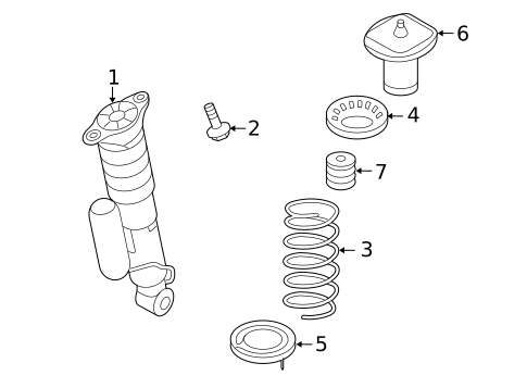 Shocks & Components for 2011 Volvo S80 #1