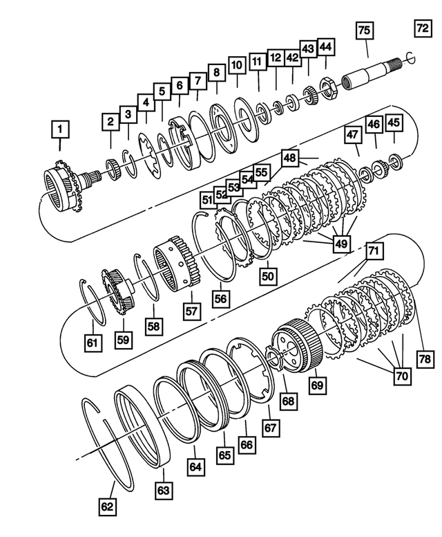 5101874AA - Automatic Transaxle 4 Speed: Planet Pinion Carrier And Bearing for Mopar Image