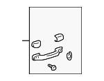 7461030210A0 - Body: Grip Handle for Lexus: GS300, GS400, GS430, IS300 Image