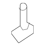 7M3857145A - Body: Switch Bezel Bumper for Volkswagen: Beetle, e-Golf, Eos, Golf, Golf Alltrack, Golf R, Golf SportWagen, GTI, Jetta, Passat, R32, Rabbit Image