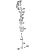 68313194AA - Front Suspension: Hex Head Bolt for Mopar Image
