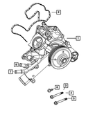 53022192AE - Cooling: Water Pump for Dodge: Ram 2500, Ram 3500 Image