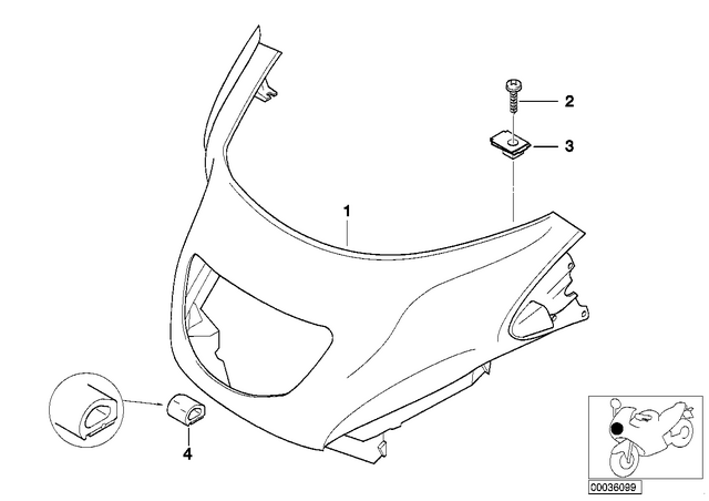 46637651038 - : Gasket - L=30 for BMW-Motorrad Image