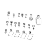 56021909AA - Electrical: Body Wiring Grommet for Mopar Image