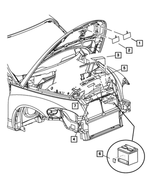 5058186AA - Labels All Vehicle Locations: A/c System Specification Decal for Chrysler: PT Cruiser Image