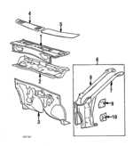 MB233425 - : Reinforcement for Mitsubishi: Starion Image