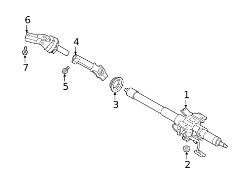 Steering Column Assembly for 2025 Subaru Ascent #0