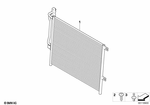 64536914033 - Heater and Air Conditioning: Condenser Air Conditioning for BMW: Z4 2.5i, Z4 3.0i, Z4 3.0si, Z4 M3.2 Image image