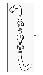 4G0122445H - : Engine Coolant Hose for Audi Image
