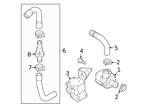 Water Pump for 2017 Audi A6 #2