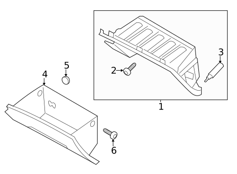 Glove Box for 2013 Hyundai Elantra GT #0