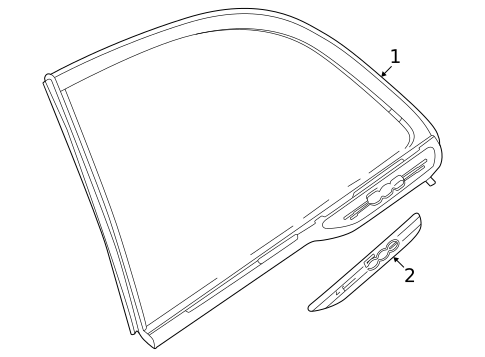 Glass & Hardware for 2025 Fiat 500E #0