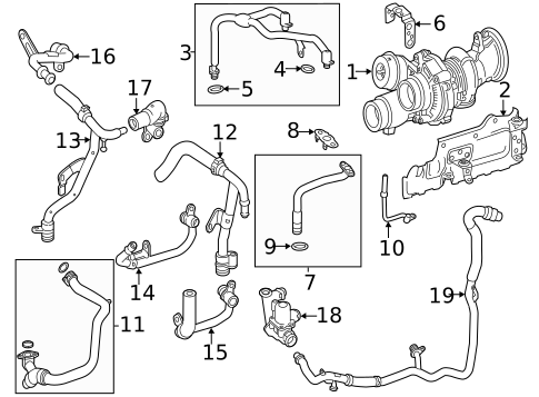 Turbocharger, Supercharger & Ram Air for 2019 Mercedes-Benz G 550 #0