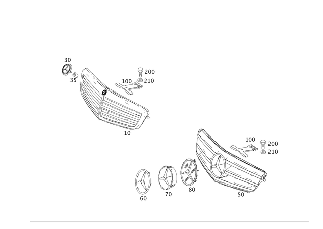 2048801483 - Detachable Parts: Trim for Mercedes-Benz: C250, C300, C350 Image image