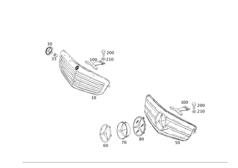 Radiator Grille for 2008 Mercedes-Benz C350 #0