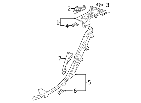 Interior Trim - Quarter Panels for 2021 Mercedes-Benz A35 AMG #0