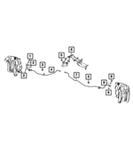 68073199AB - Brakes: Brake Line Clip for Mopar Image