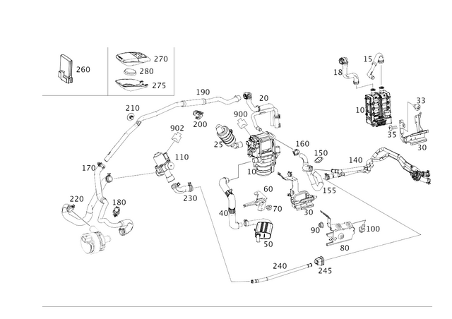 2058308701 - : Holder for Mercedes-Benz Image