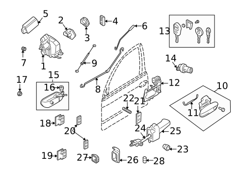 Rear Door for 2000 BMW M5 #1
