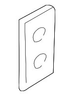 41511925445 - Body: Lower Hinge Lock Plate for BMW: 525i, 528i, 530i, 540i, 740i, 740iL, 750iL, M5 Image