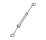 51218184584 - Body: Lock Cable for BMW: 525i, 528i, 530i, 540i, M5 Image