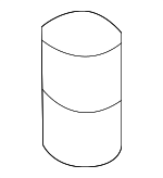 51218141116 - Body: Check Strap Pin for BMW: 525i, 528i, 530i, 540i, 740i, 740iL, 750iL, M5, Z3, Z8 Image