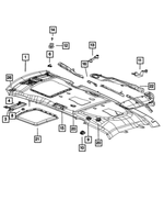 1JE88DX9AA - : Visor, Right for Mopar Image