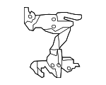 34306792255 - Brakes: Brake Hydraulic Line Bracket for BMW Image