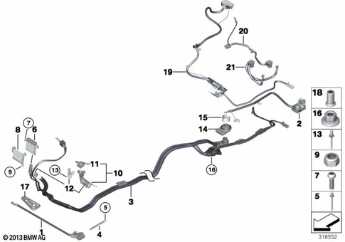 Supplementary Cable Sets for 2014 BMW 760Li #1