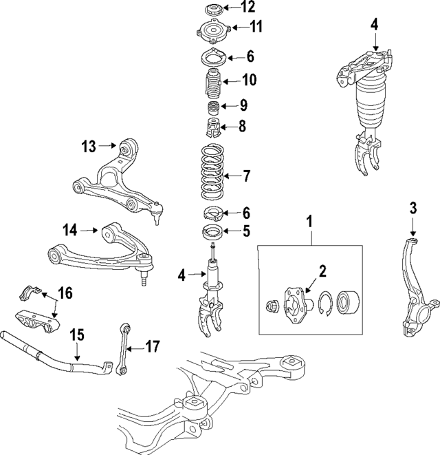 MSU002574 - Suspension: Strut for Porsche Image