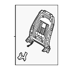 88410R0000OFB - Body: Seat Back Frame for Kia Image