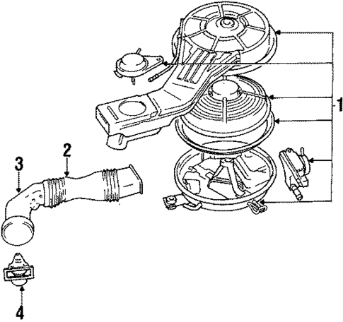 Air Inlet for 1989 Toyota Tercel #0