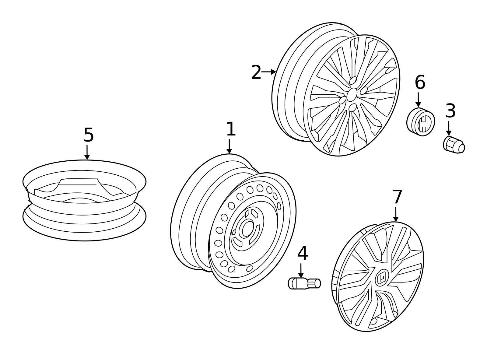 44733-T5R-A12 - Trim Assembly, Wheel (15X6J) 2018-2020 Honda Fit | Find ...
