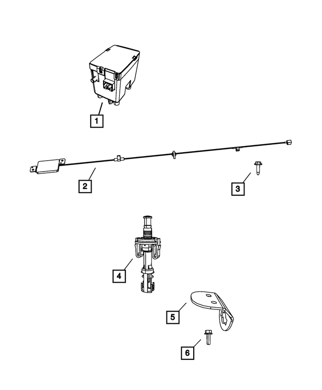 6104173AA - Electrical: Hex Flange Head Screw for Mopar Image image