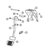 5273026AA - Service Brakes: Brake Pedal Bracket for Mopar Image