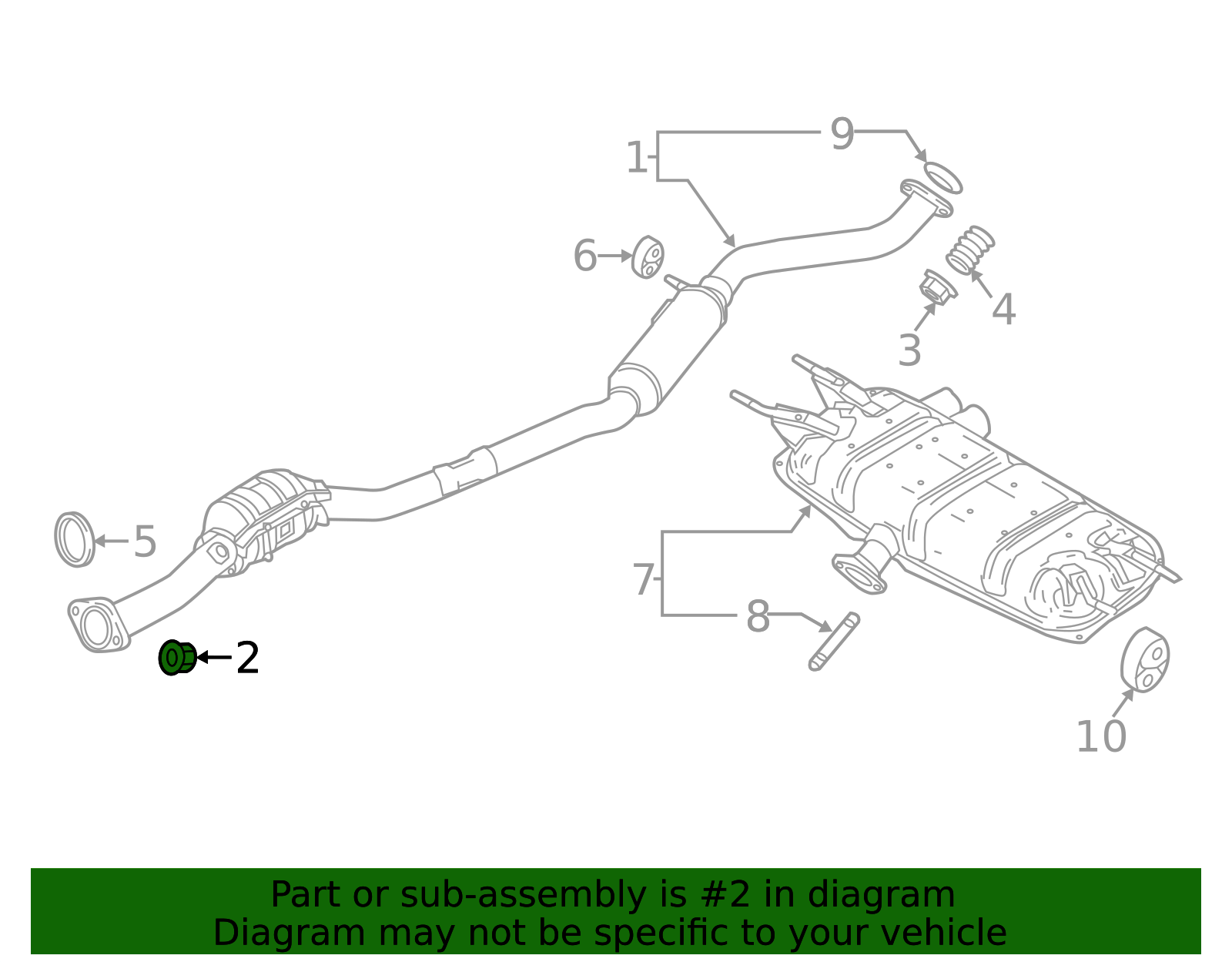 2006-2025 Mazda Converter & Pipe Nut 9994-61-000 | Canada Mazda Parts