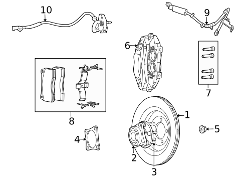 Front Brakes for 2009 Dodge Viper #0