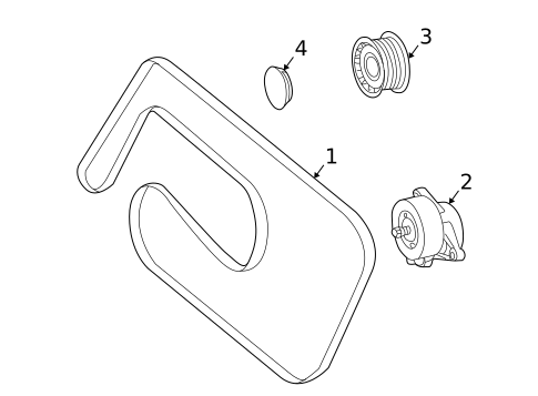 Belts & Pulleys for 2005 Mercedes-Benz C 55 AMG&reg; #0