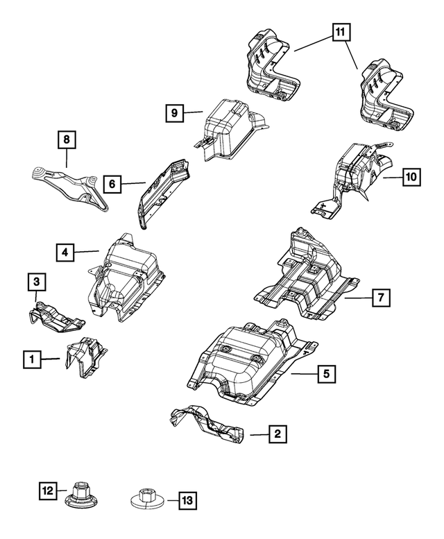 68237169AD - Exhaust: Dash Heat Shield for Mopar Image image